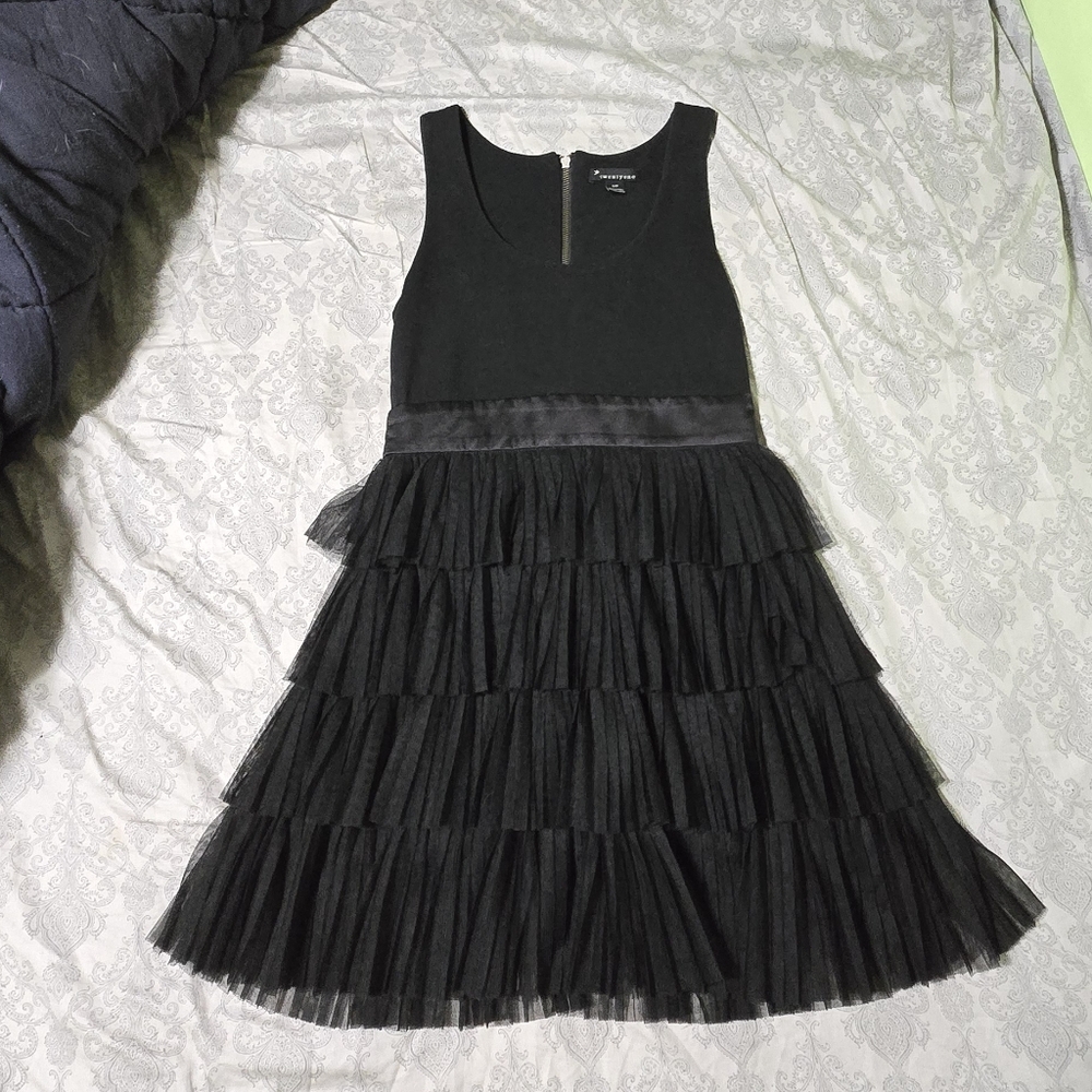 Twentyone ~ Black Ruffle Dress
